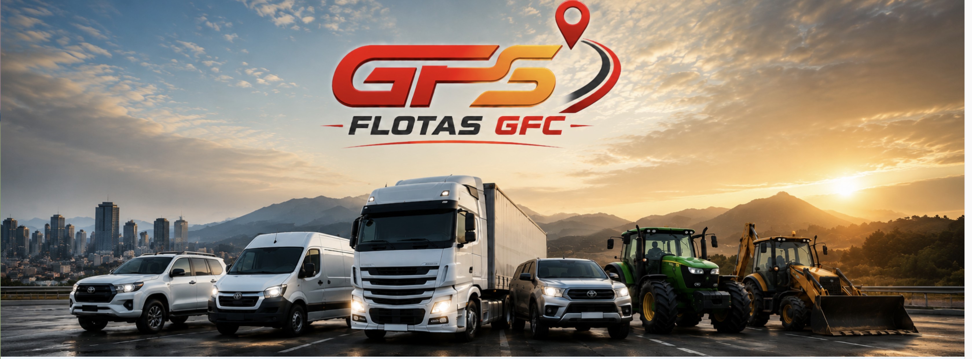 GPS Flotas GFC — flota de camiones, camionetas, furgón, tractor y excavadora